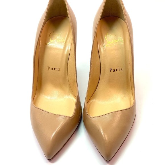 Christian Louboutin Corneille 100 Nude Heels 35.5 - Picture 5 of 10